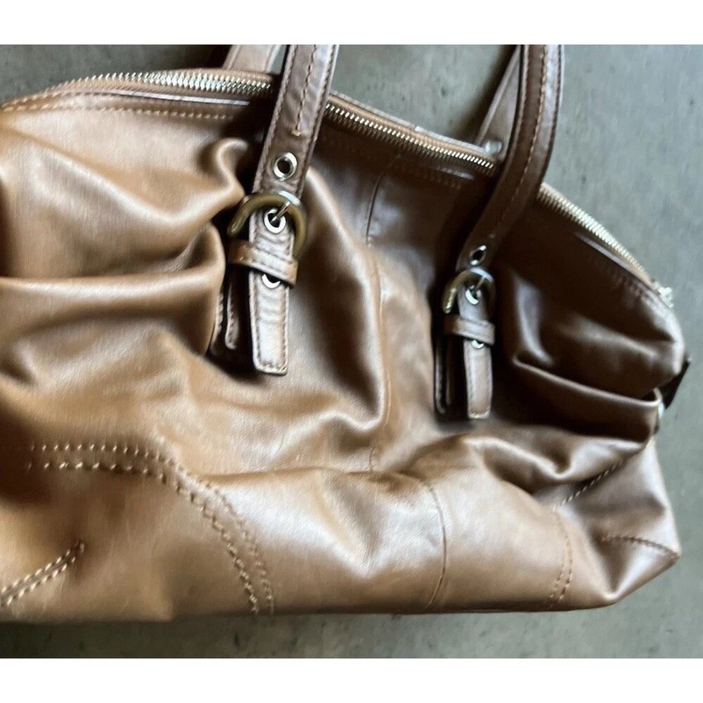 Coach F17220 Soho Shoulder Bag Purse Brown Leather Boho Slouchy Classic - Picture 3 of 15